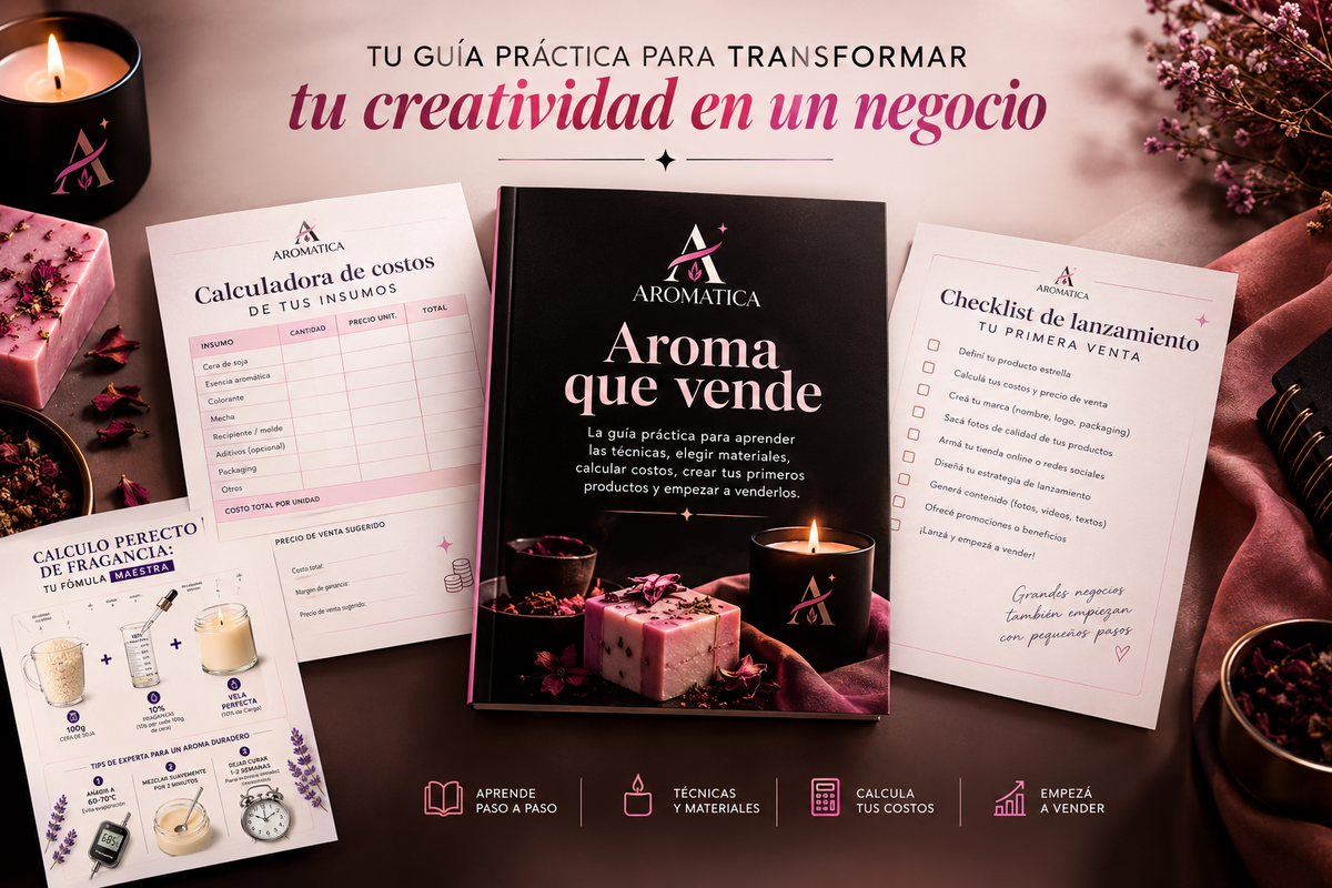 Aroma que Vende · Guía completa de velas y jabones artesanales